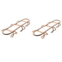 2X Rattan Wall Hooks Kids Garments Organizer Rack Clothes Hat Hanging Hook Rattan Hanger Kids Room Decor Hanger