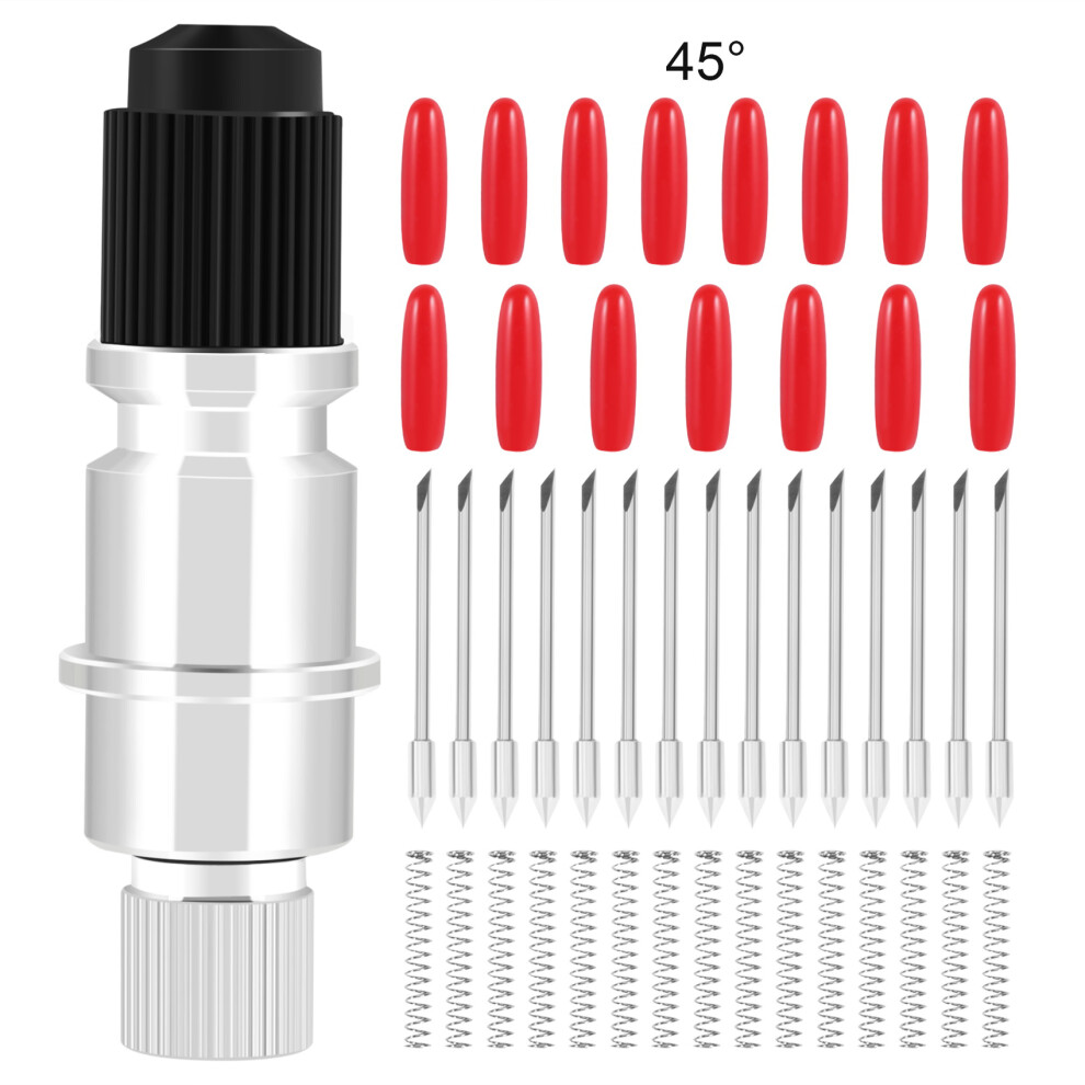 High Hardness For Graphtec Cb09 Silhouette Cameo Holder + 15Pcs Blades Vinyl Cutter Plotter 45 Degree 4712552100041