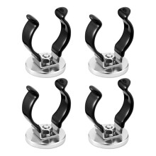4PCS Universal Magnetic Hooks,Anti-Slip Magnetic Mount Hookd for Broom Hanger and Mop Holder Garden Tool Organizer Rack