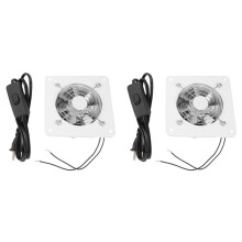 2pcs 4 Inch Inline Duct Fan Air Ventilator Metal Pipe Ventilation Exhaust Fan Extractor Bathroom Fan Duct