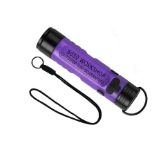 (Purple color) Outdoor Camping Tent Atmospheres Light Emergency Flashlights Aluminum Hat Clip Lamp Warm Light Pocket Flashlights Transparent White