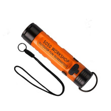 (Orange) Outdoor Camping Tent Atmospheres Light Emergency Flashlights Aluminum Hat Clip Lamp Warm Light Pocket Flashlights Transparent White