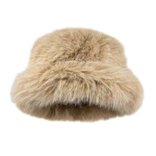 (Khaki) Winter Keep Warm Thick Bucket Hat Ladies Windproof Commute Camping Skiing Fisherman Hat Shopping Hat for Girlfriend  White