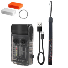 (Purple light black t) Hat Clip Flashlight Water Proof Light Handheld Flashlight Small Light Hiking Cycling Camping Outdoor Pocket Flashlight