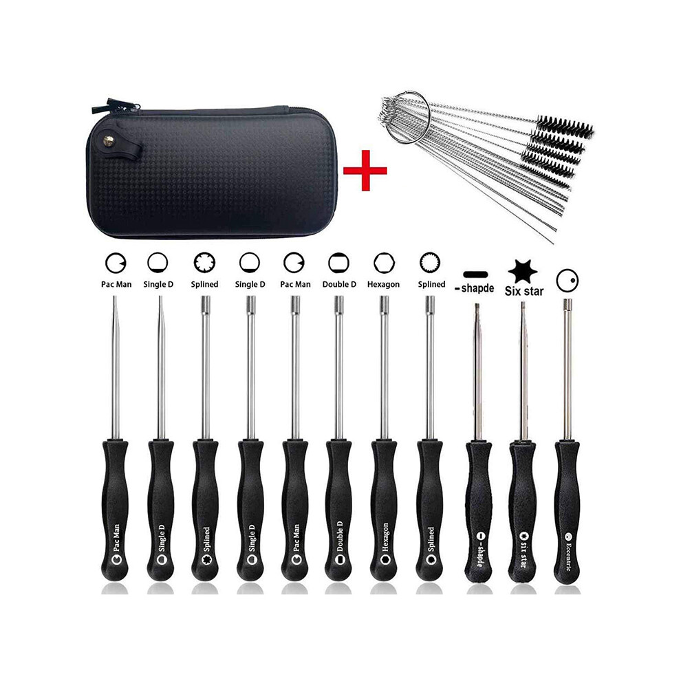 11Pcs Carburetor Adjustment Screwdriver Tool Kit With Carb Cleaning Needles Brushes Fit For Common 2 Cycle Carburator 6032982498937