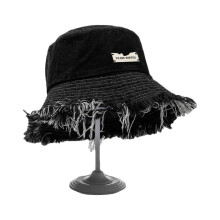 (Black) Washed Denim Bucket Hat for Girls Foldable Women Fisherman Hat Summer Sun Cap Female Travel Hat Breathable Camping Hats  Sky Blue