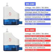 Automatic Ultra-Quiet Condensate Pump -24C/40C Condensate Lift Pumps 1-3P -Hook Air Conditioner Drainage B