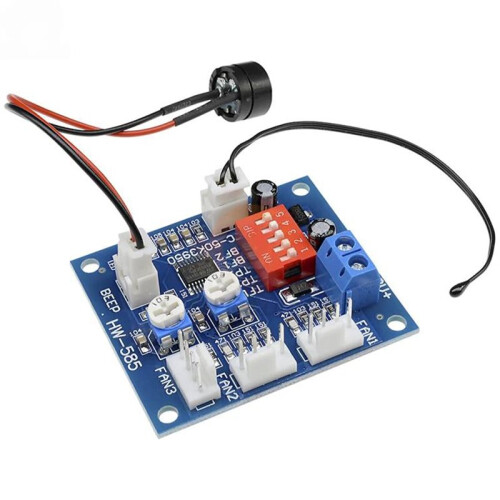 PWM PC CPU-Ventilatorsnelheidsregelaar met Temperatuursensor,  12V 5A - Stlxy 2