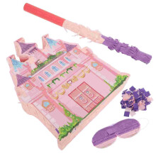 Castle Pinata Kids Party Container Birthday Celebration Decor Hanging Toy Candy Holder Game Prop Special Occasion