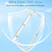 5 Pack 187mm Magnetic Booklet Card Holder Triple Booklet Card Holder , One Touch Trading Card Protector