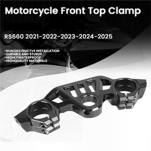 Motorcycle CNC Front Fork Lowering Trident Tree Front Top Clamp for  RS660 2021 2022 2023 2024 2025 2