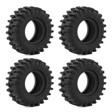 4Pcs Rubber Tires Wheel Tyre for 1/30 SCX30 K10 Upgrade Tires 0.7 Inch Soft Rubber RC Car Spare Replace Parts