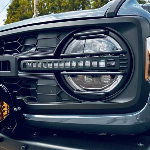 Front Headlight Cover Guards Trim Protector for  Bronco 2021-2025 Exterior Accessories 1