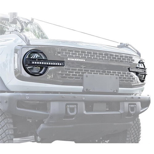 Front Headlight Cover Guards Trim Protector for  Bronco 2021-2025 Exterior Accessories 2