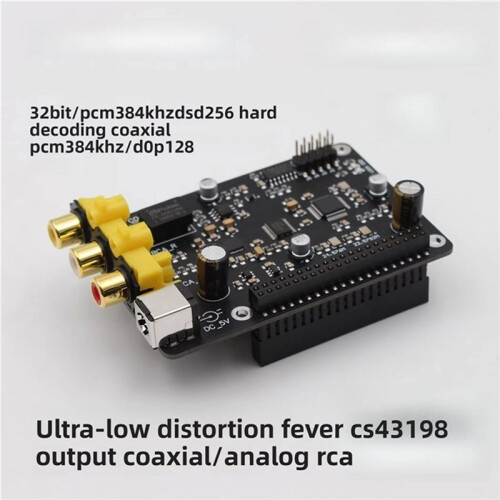 R98 für Raspberry Pi DAC-Decoderplatine 3B 4B Erweiterungsplatine I2S IIS 384K DSD256 Hardware-Lösung 1