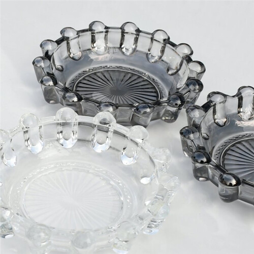 Amber Glass Candle Holder Tray for Tea Lights, Votives & Diffusers - Home Decor 2