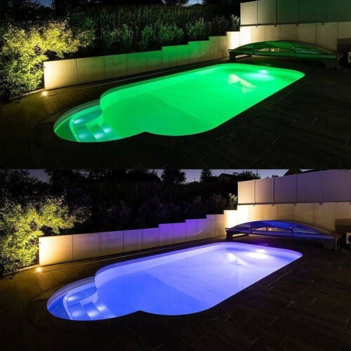 Projecteur piscine LED - YYV - 35W - RGB Dimmable - Télécommande - IP68 étanche 2