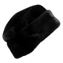 Vintage Russian Faux Fur Cap Men's Warm Thick Winter Hat for Outdoor Activities Camping Hiking Casual Wear Black