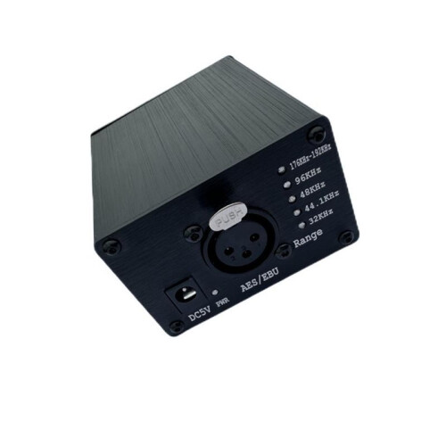 AES/EBU Digital to Analog Stereo Audio Decoder Supports Sampling Rates of 32-192K and LED Frequency Automatic Conversion 2