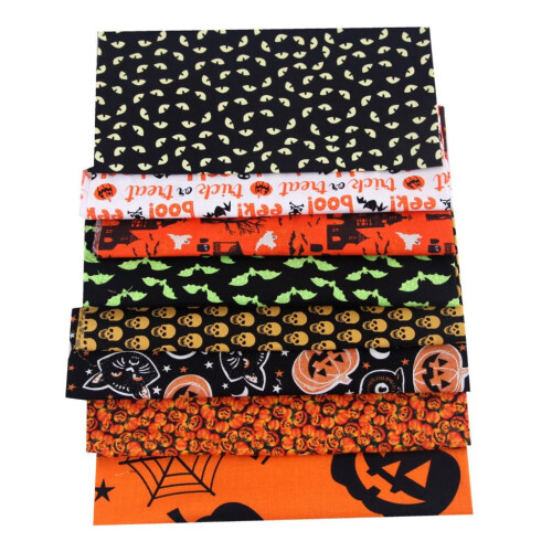 Τετράγωνα από βαμβακερό ύφασμα για το Halloween25x25εκ. 1