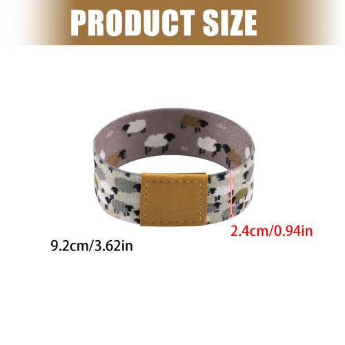 Elastisches Armband mit lebendigem Delfin- und Blumendruck,-28 1