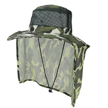 (Grass green) Wide Brims Camouflage Fisherman Caps Sun Protective Fishing Hat for Women Men Unisex Outdoor Camping Breathable Floppy Hat  THY