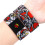 Elastisches Armband mit lebendigem Delfin- und Blumendruck,-28 7