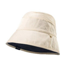 (Camel rice) Reversible Wide Brimmed Bucket Hat Sunshade Jungle Hat Sun Hat for Outdoor Hiking Camping Unisex Fisherman Hat  Grey rice