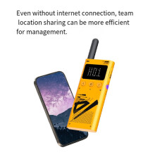 Analog Walkie-Talkie Slim Body APP Programming Positioning Outdoor Adventure LED Dot Matrix Screen FM