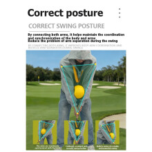 Swing Trainer Perfect for Beginners All Skill Levels Corrects Chicken Wings & Hooks, Enhances Accuracy Power Yellow
