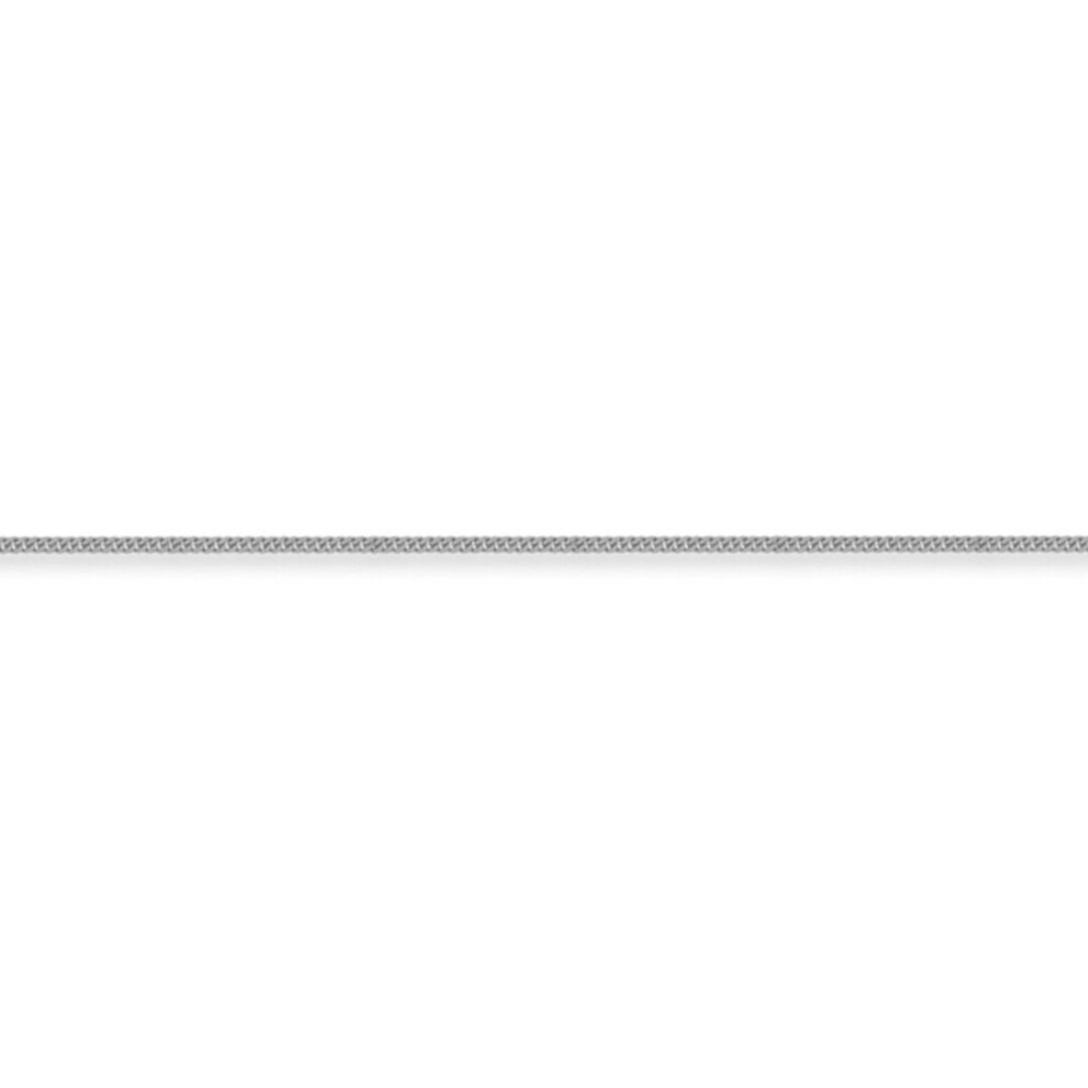Jewelco London (18) Sterling 1.4Mm Gauge Pendant Curb Chain - Acn003a Silver