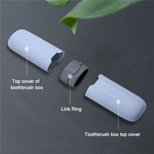 4X Travel Toothbrush Case Stretchable Toothpaste Holder Container Anti Bacterial Adjustable Box 2