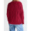 Women'S Oversized Cable Knit Crewneck Sweaters Red M 6