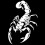 2X Car Decalcomanie 3D Scorpion Decal Sticker Cool Vinyl, Bianco 40cm 4