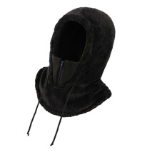(41.5cmx41.5cm, Black) Winter Ski Mask Cap Neck Warmer Balaclava Hat for Camping Motorbike Climbing White