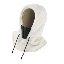 (41.5cmx41.5cm, White) Winter Ski Mask Cap Neck Warmer Balaclava Hat for Camping Motorbike Climbing White