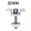 16Pack Solar Panel Mounting Brackets, Solar Panel End Clamps, Centre Clamps, for PV Solar Panel Solar Module 30mm 5