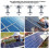 16Pack Solar Panel Mounting Brackets, Solar Panel End Clamps, Centre Clamps, for PV Solar Panel Solar Module 30mm 6