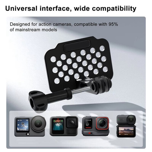 Action Camera Tow Hook Mount Professional-Grade Ground-Level Flight Perspective for   Action Cameras 2