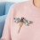 Schöne Libellen-Pins, Metallbrosche, lustiger Schmuck,-Lila 5