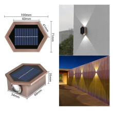 Apliques Solares LED para Exteriores: IP65 A Prueba de Agua, Interruptor Sensorial, Ajustables para Jardín, Color Plateado.