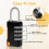 Combination Padlock, 4 Pack Small Waterproof Padlocks for School Gym Locker, Gate, Shed, 4 Digit Code Security Locks 4