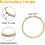 Set van 6 bamboe borduurringen van 7,6 cm 3