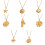 Elegantes Gold akzentuiertes geometrisches- E7713 2