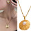 Elegantes Gold akzentuiertes geometrisches- E7713 3