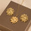 Elegantes Gold akzentuiertes geometrisches- E7713 6