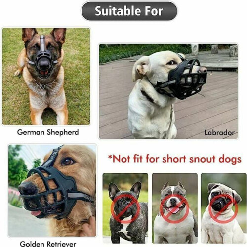 Dog Muzzle - LARGEIGHT - Breathable Mesh - Anti-bite - Anti-barking - Comfortable 2