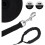 20m black nylon dog training leash with 6.5cm metal snap hook 2