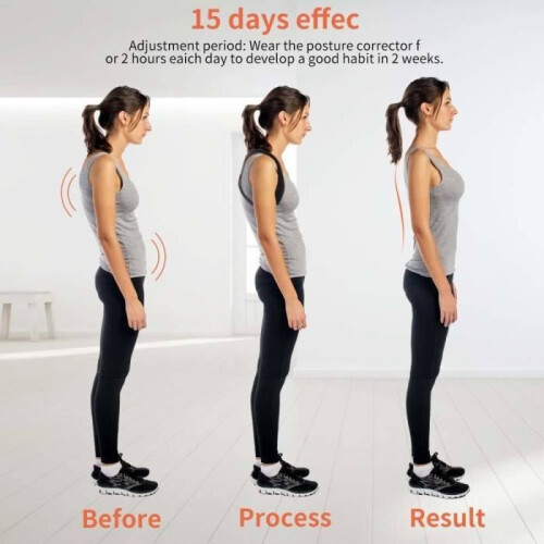 Back Posture Corrector, Adjustable Back Belt for Maintaining a Straight Back, Supporting the Spine and the 1