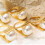 Übertriebene Stile, Y-Ringe mit Perlenakzent,-Goldene Nr. 8 5